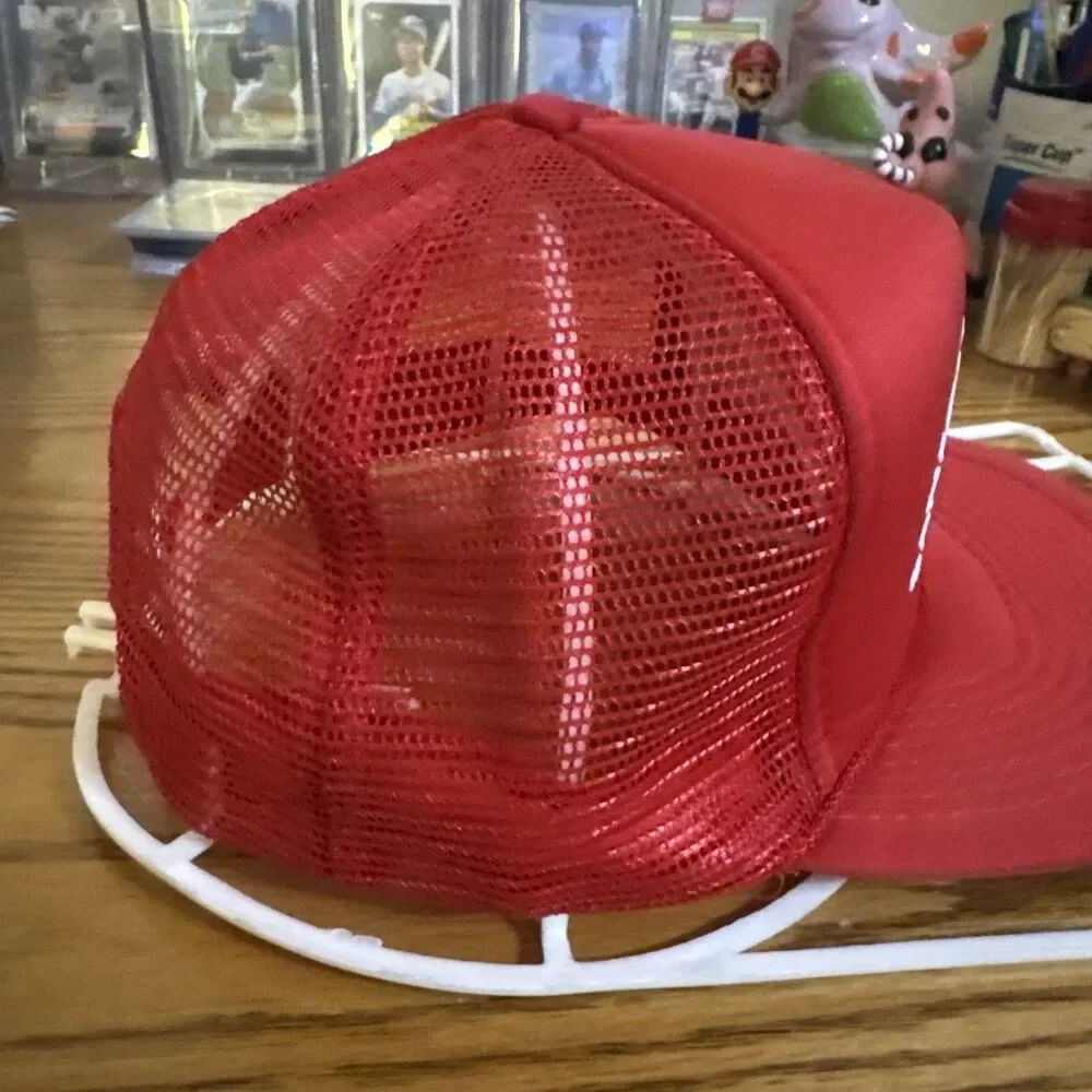 Sanford Florida Scale Co. Vintage Trucker Hat - Snapback Cap - True Vintage Red